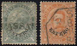 EMISSIONI GENERALI 1884/1893 - 5 Cent. De La Rue Soprastampato (3), Usato Con L'annullo Lineare "Bai... - Other & Unclassified