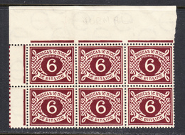 Ireland 1940 Postage Due, Mint No Hinge, Corner Block Of 6, Sc# J11 ,SG D11 - Strafport