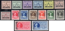 1931 - Soprastampati (1/15), Ottima Centratura, Gomma Integra, Perfetti.... - Postpakketten