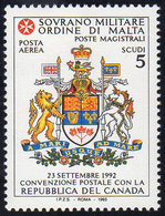POSTA AEREA 1993 - 5 S. Repubblica Del Canada (47), Perfetto, Gomma Integra. Raro, Tiratura 9.069 Es... - Malta (Orden Von)