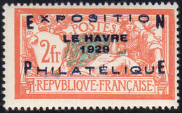 FRANCIA 1929 - 2 Fr. Le Havre (257A), Gomma Integra, Perfetto. Bello! G.Bolaffi.... - Sonstige - Europa