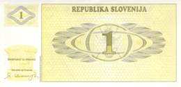 1 Tolar Banknote Slowenien - Slovénie