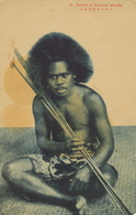 Iles Salomon Native Of Solomon  Islands  Japanese Card Rounded Corners Spot - Solomoneilanden