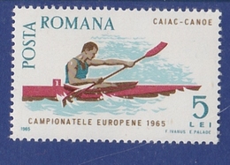 WATER SPORTS KAYAKING Kajakfahren Faire Du Kayak EUROPEAN CHAMPIONSCHIP ROMANIA 1965 Mi 2456 MNH CANOE KANU - Kanu