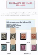 FRANCE - Armoiries De Villes (1ère Série) Dentelée Et NON DENTELÉE Bord De Feuille - Unused Stamps