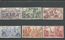 WALLIS Scott C2-C7 Yvert PA5-PA10 (6) *LH Cote 13,50$ 1946 - Unused Stamps