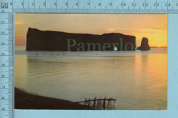 Gaspe Quebec - Le Rocher Au Levé De Soleil - A Servit En 1972+ Timbre CND -post Card Carte Postale - Percé