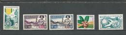 WALLIS Scott 149, 150-151, 152, 153 Yvert 156, 157-157A, 159, 160 (5) * Cote 25,00$ 1956-8 - Unused Stamps