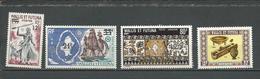 WALLIS Scott 174, C36, C59**, 195** Yvert 177, PA38, PA61**, 198 (4) *LH Et ** Cote 16,00$ 1971-5 - Unused Stamps