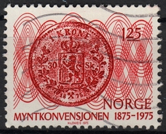 COIN MONEY - 1 KRONE  - NORWAY 1975 - Canceled - Münzen