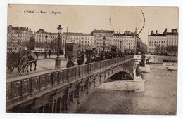 LYON--1915--  Pont Lafayette  (très Animée ,attelage ) --Beau Cachet HUISSEAU / MAUVES-45........à Saisir - Other & Unclassified