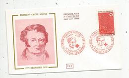 Premier Jour D'émission ,FDC , CROIX ROUGE-MEDECINE-POSTE , 1972 , LUXEUIL LES BAINS ,BROUSSAIS ,1772-1838 - 1970-1979