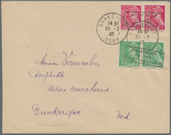 Dt. Besetzung II WK - Frankreich - Dünkirchen: 1940, 5 C Karmin Und 45 C Schwärzlichsmaragdgrün Merk - Besetzungen 1938-45