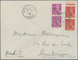 Dt. Besetzung II WK - Frankreich - Dünkirchen: 1940, 20 C Violettpurpur Und 30 C Dunkelrot Merkurkop - Besetzungen 1938-45