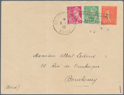 Dt. Besetzung II WK - Frankreich - Dünkirchen - Ganzsachen: 1940, 50 C Zinnoberrot "Semeuse" Ganzsac - Besetzungen 1938-45