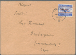 Feldpostmarken: 1944, Insel Kreta, INSELPOST-Zulassungsmarke Mit KOPFSTEHENDEM Roten Aufdruck, Entwe - Andere & Zonder Classificatie