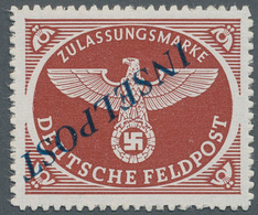 Feldpostmarken: 1944, Insel-Ausgabe Agramer-Aufdruck, Mit KOPFSTEHENDEM Diagonalem Aufdruck "INSELPO - Altri & Non Classificati