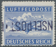 Feldpostmarken: 1944, Insel Leros: Inselpost-Zulassungsmarke, Durchstochen, Mit KOPFSTEHENDEM, Nach - Andere & Zonder Classificatie