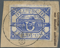 Feldpostmarken: 1945, U-Boot Hela Violettultramarin, Entwertet Mit Vollem Tagesstempel Der FELDPOST - Otros & Sin Clasificación