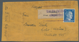 Feldpostmarken: 1943, Kuban Zulassungsmarke "1 Päckchen / Front - Heimat", Type III (Zeilen Rechtsbü - Altri & Non Classificati