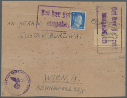 Feldpostmarken: 1943, Krim-Zulassungsmarke "1 Päckchen / Richtung / Heimat", Type I, Vom Rechten Bog - Sonstige & Ohne Zuordnung