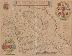 Guiljelmus BLAEU - Gallo Flandria, In Qua Castellaniae - Carte Topografiche