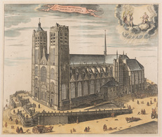 J. HARREWYN - Basilica Bruxellensis S.S. Michaelis Et G - Topographische Kaarten