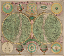 Tobias Conrad LOTTER - Planisphaerium Coeleste. - Mapas Topográficas