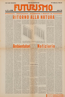 FUTURISMO. Settimanale Del Futurismo Italiano E Mondial - Zonder Classificatie