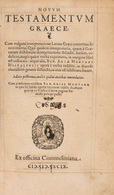 [BIBLE] NOVUM TESTAMENTUM GRAECE Cum Vulgata Interpreta - Andere & Zonder Classificatie