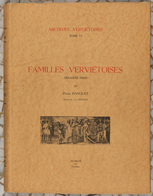 Pierre HANQUET - Familles Verviétoises. Première Série. - Sin Clasificación