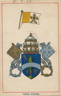 Papal States Flag And Coat Of Arms - Vaticano