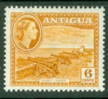 Antigua: 1953/62   QE II - Pictorial     SG126    6c    Yellow-ochre   MH - 1858-1960 Colonie Britannique