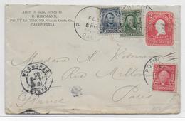 USA - 1905 - ENVELOPPE ENTIER Avec COMPLEMENT De POINT RICHMOND (CALIFORNIA) => PARIS - Storia Postale