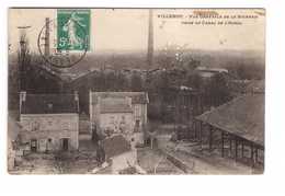 77 Villenoy Vue Générale De La Sucrerie Prise Du Canal De L' Ourcq Cpa Cachet 1909 - Villenoy