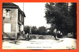 CPA 52 éclaron " Café De La Gare " Pompe à Essence - Eclaron Braucourt Sainte Liviere