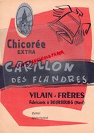 59- BOURBOURG- PROTEGE CAHIER CHICOREE CLOCHE- CARILLON DES FLANDRES- VILAIN FRERES- TABLE ADDITION-DIVISION- - Alimentare