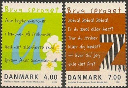 Denmark 2001.  European Year Of The Language.  Michel 1271-72  MNH. - Nuevos
