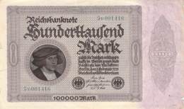 100.000 Mark Reichsbanknote 1923 - 100000 Mark