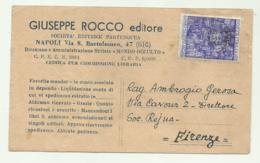 FRANCOBOLLO LIRE 20 ANNO SANTO 1952 SU BIGLIETTO - 1946-60: Afgestempeld