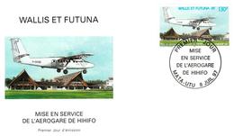 Wallis And Futuna Aero Stamp On FDC - Aeroplane - Brieven En Documenten