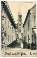 Delcampe - - Le THILLOT - ( Vosges ), Rue De L'Eglise, Enfants, épaisse, Animation, écrite, 1906,TTBE, Scans. - Le Thillot