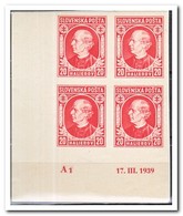 Slowakije 1939, Postfris MNH, Andrej Hlinka ( Nice Corner Piece ) - Nuovi