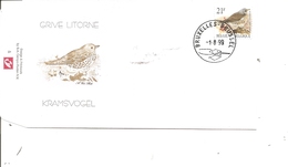 Belgique - Buzin - Grive Litorne (  FDC De 1999 à Voir) - 1991-2000