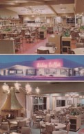 Cedar Rapids Iowa, Bishop Buffet Lindale Plaza, Restaurant Interior View, C1960s Vintage Postcard - Cedar Rapids