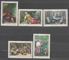 Yugoslavia Republic 1967 Art Paintings Mi#1257-1261 Mint Never Hinged - Nuevos