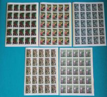 Yugoslavia Republic 1967 Art Paintings Mi#1257-1261 Complete Set In Sheets Of 25, Mint Never Hinged, Cat 450 Eur+ - Neufs