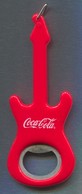 KEY RING / KEYCHAIN - COCA COLA GUITAR, BOTTLE OPENER, D 130 X 50 Mm - Schlüsselanhänger