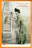 MOL554, Cloche De Pâques, Femme, Fantaisie, Bell, Circulée 1905 - Pasqua