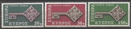 EUROPA - CEPT 1968 - Chypre - 3 Val Neufs // Mnh - 1968